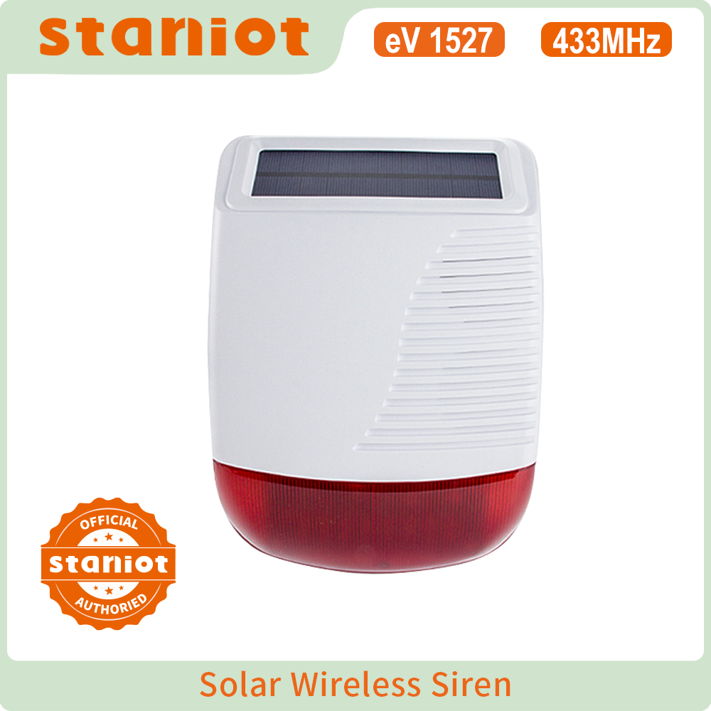Home Security Lights - Staniot Wireless Outdoor Solar Strobe Siren