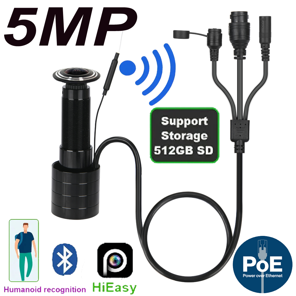 Home Security News - 5MP Door Eye IP POE Camera