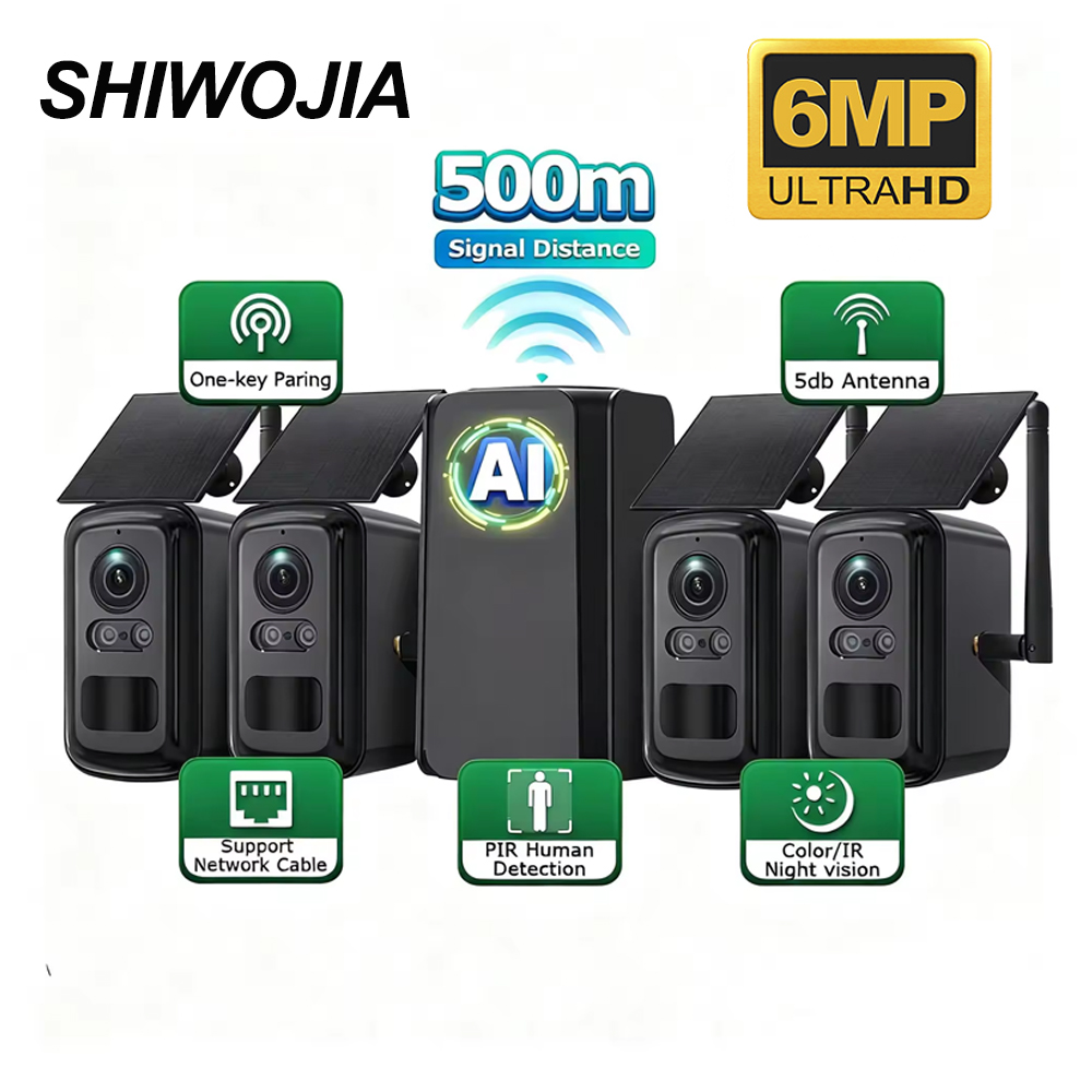 SHIWOJIA 6MP Solar Security Sy - огляд і ціна Home Security No Subscription