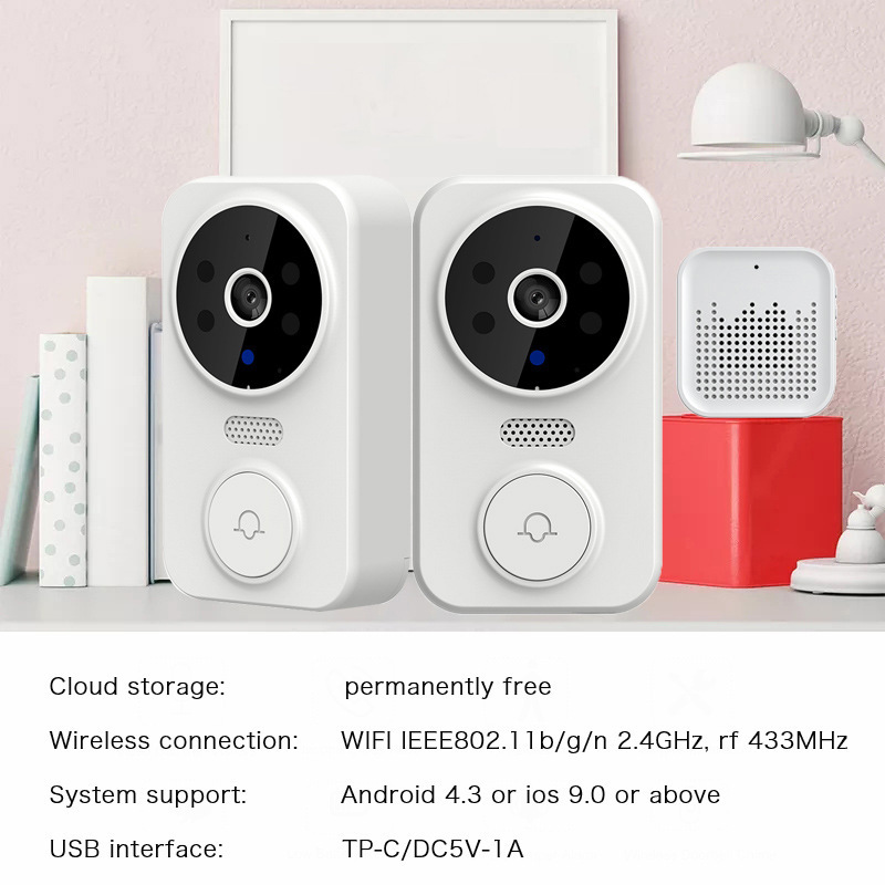 Tuya WIFI Doorbell Smart Home  - огляд і ціна Home Security Cameras Wireless