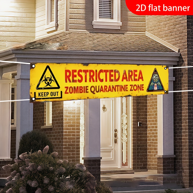 One 2D flat banner for Hallowe - огляд і ціна Home Security Fence