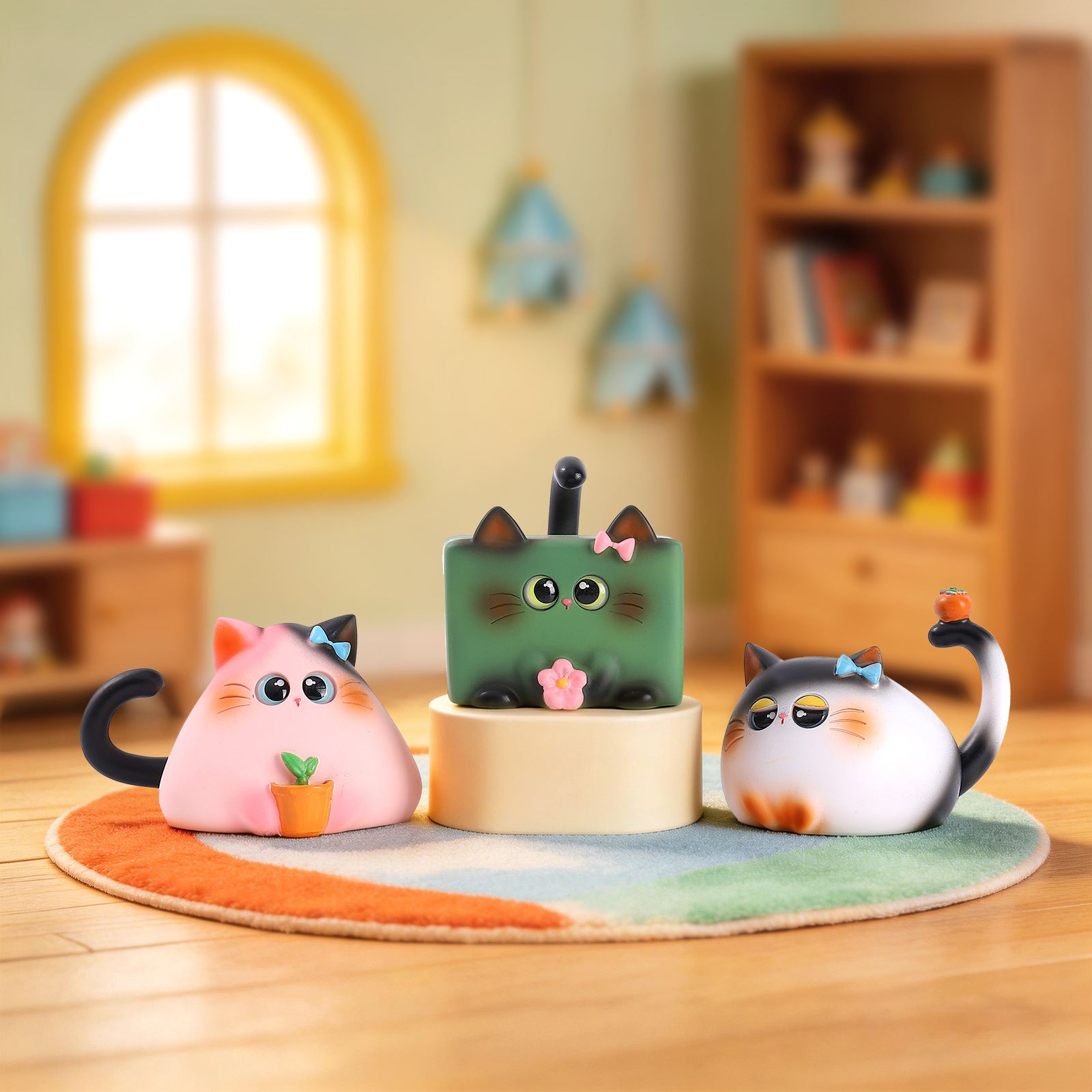 Blind Box Cat Figurine Resin C - огляд і ціна Home Security Items