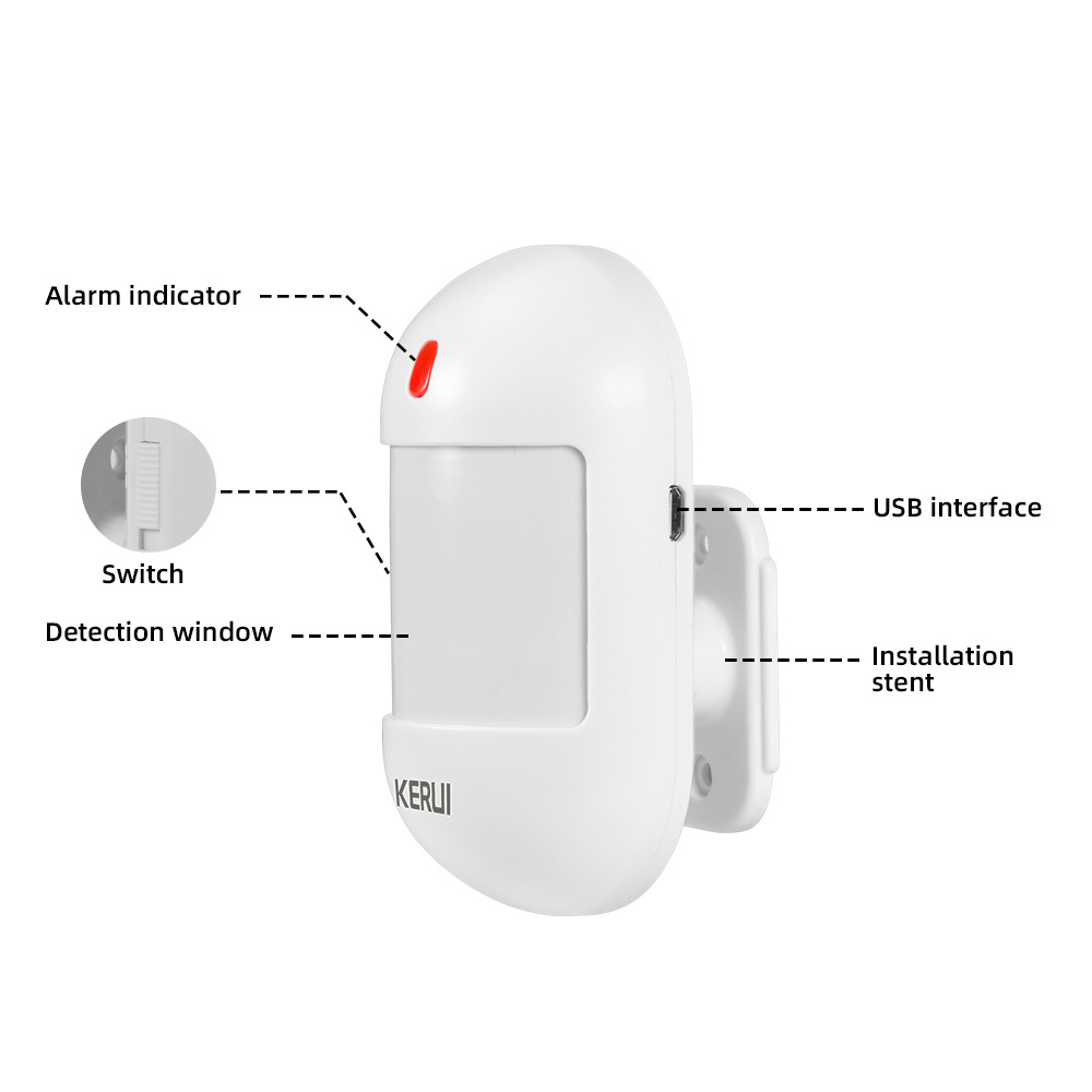 KERUI Wireless PIR Motion Sens - огляд і ціна Home Security Battery