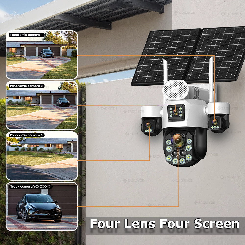 4 Lens Outdoor 360° Surveillan - огляд і ціна Home Security News
