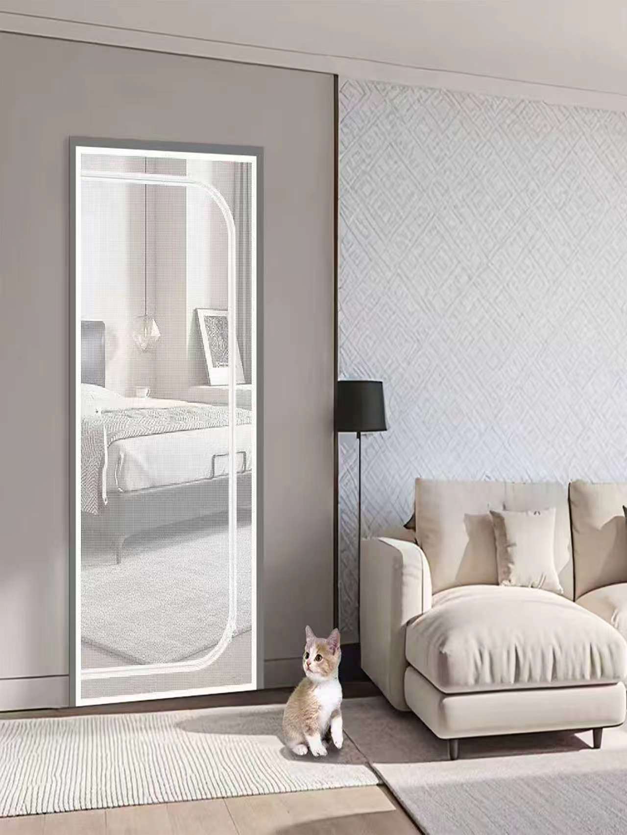 Zipper Screen Door Net D-Shape - огляд і ціна Home Security Fence