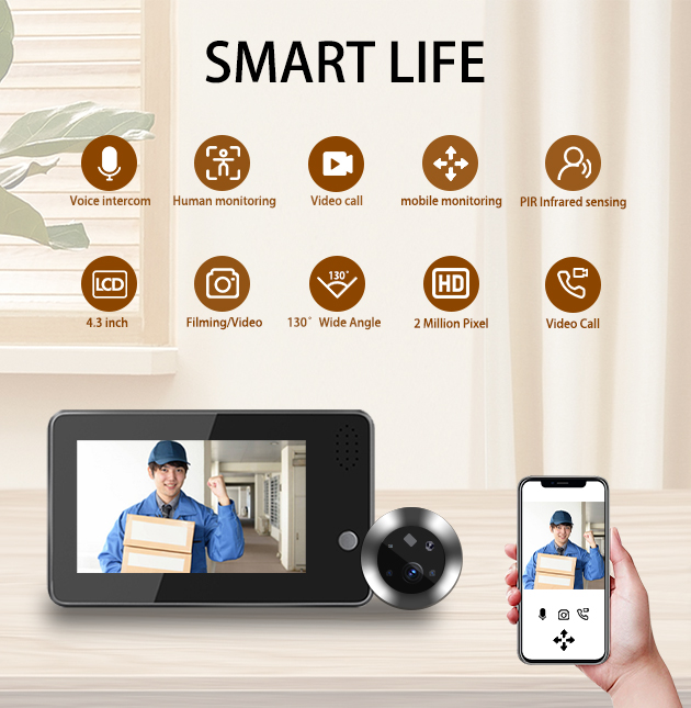 4.3inch Tuya Smartlife WiFi Do - огляд і ціна Home Security Cameras Wireless