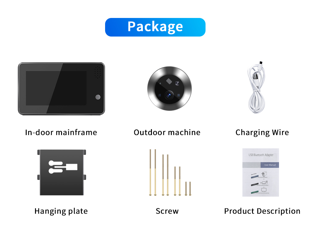 4.3inch Tuya Smartlife WiFi Do - огляд і ціна Home Security Cameras Wireless