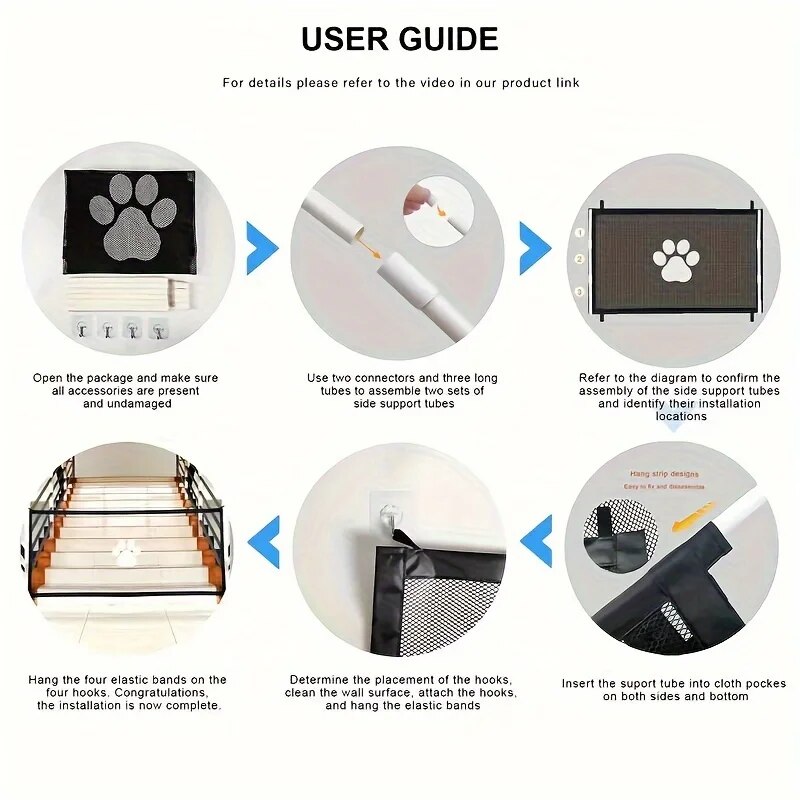Portable Dog Net Doors, Dog Is - огляд і ціна Home Security Fence