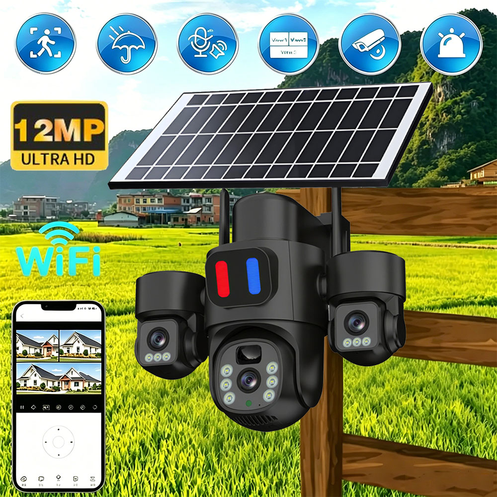 Solar WiFi PTZ Camera Outdoor  - огляд і ціна Home Security Cameras Wireless