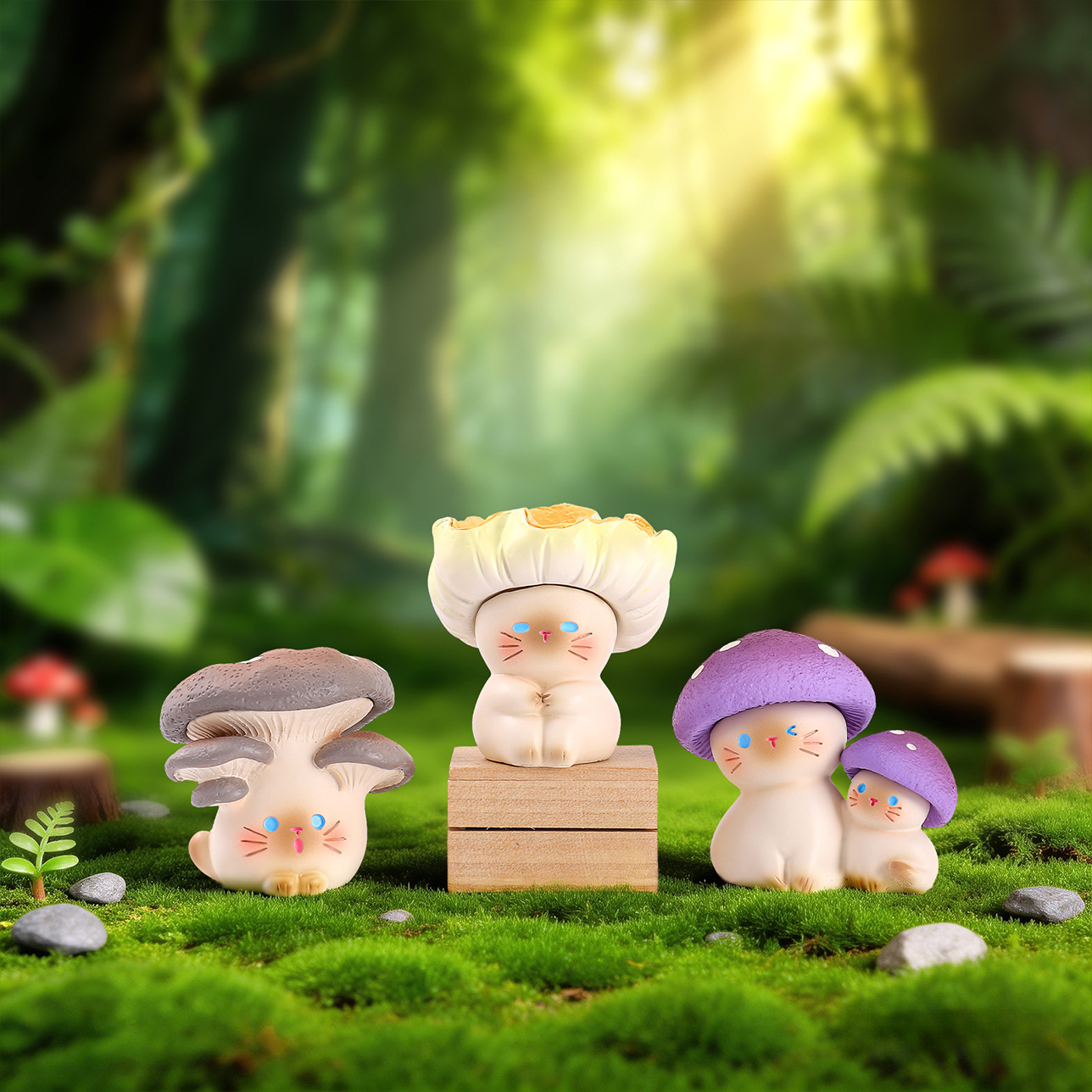 Mushroom Meow Blind Box Cute C - огляд і ціна Home Security Items