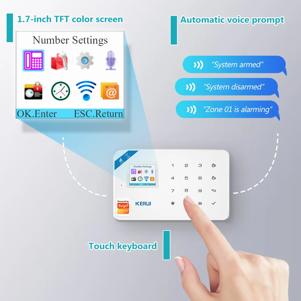 KERUI W181 Alarm System Securi - огляд і ціна Home Security Cameras Wireless
