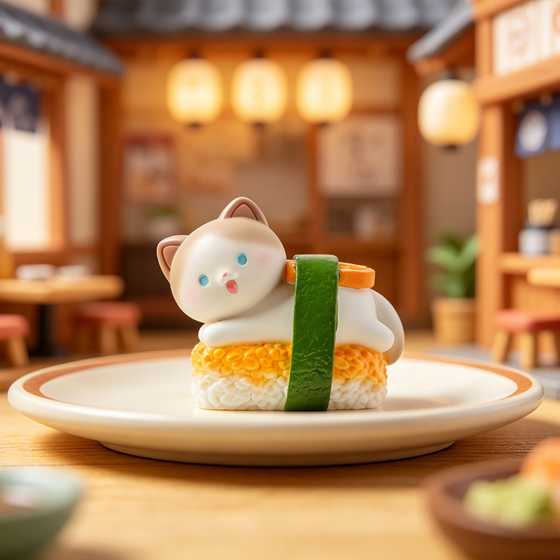 Sushi Cat Blind Box Cartoon Fi - огляд і ціна Home Security Items