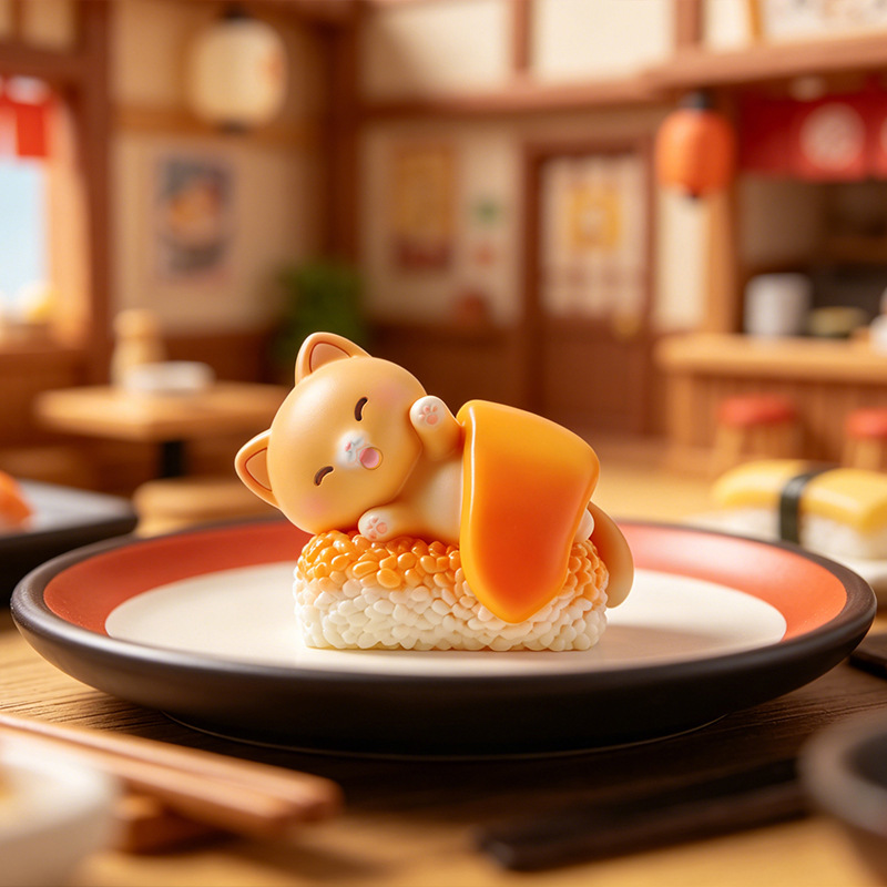 Sushi Cat Blind Box Cartoon Fi - огляд і ціна Home Security Items
