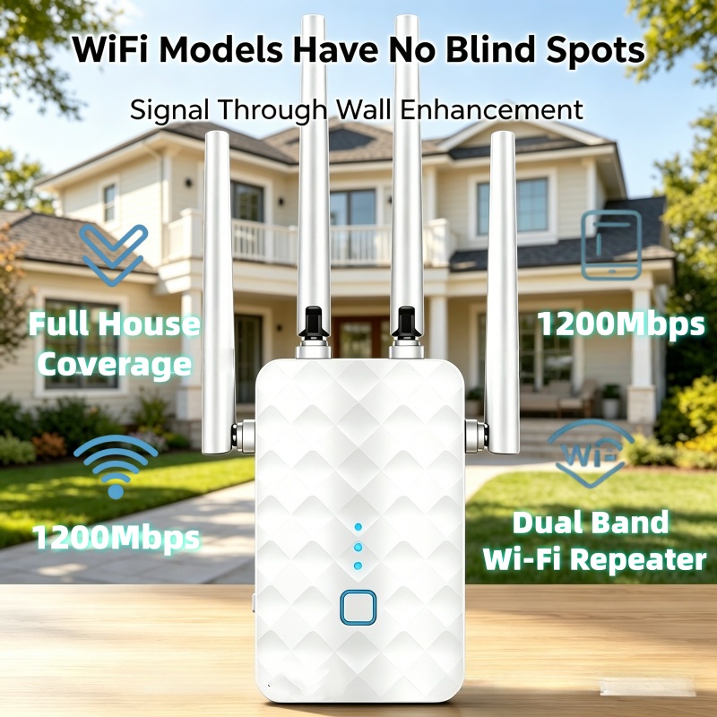 1200Mbps WiFi Repeater Wireles - огляд і ціна Home Security And Internet