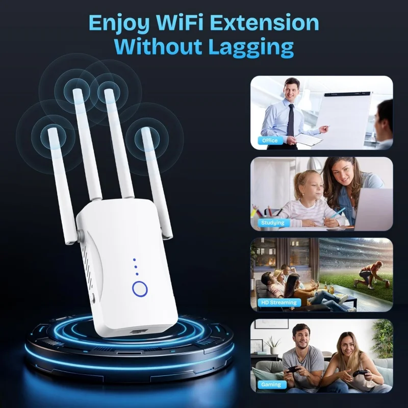 2.4G/5GHz Dual Band WiFi Repea - огляд і ціна Home Security And Internet