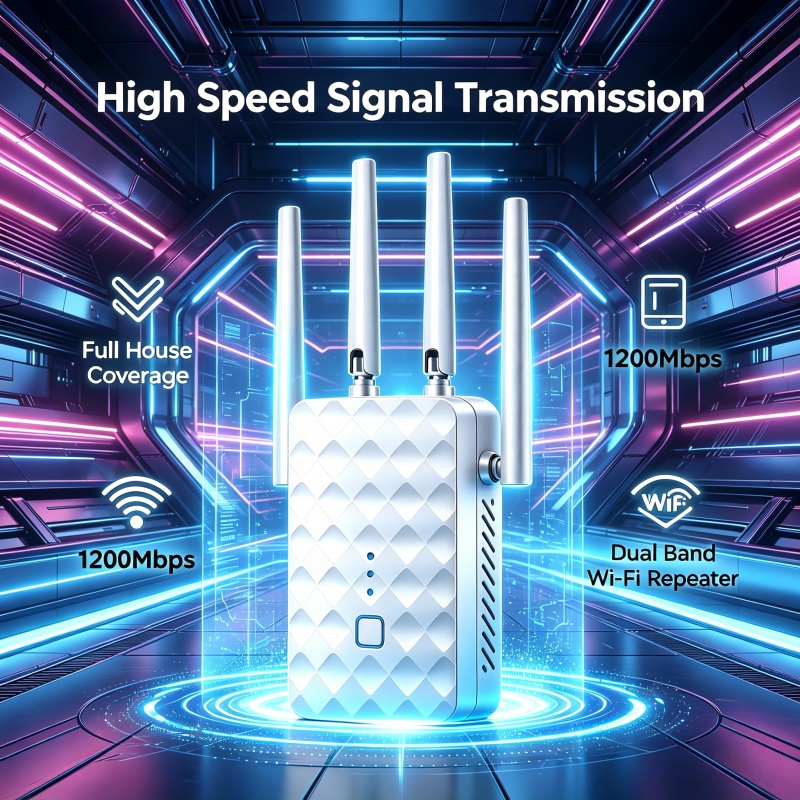 1200Mbps WiFi Repeater Wireles - огляд і ціна Home Security And Internet