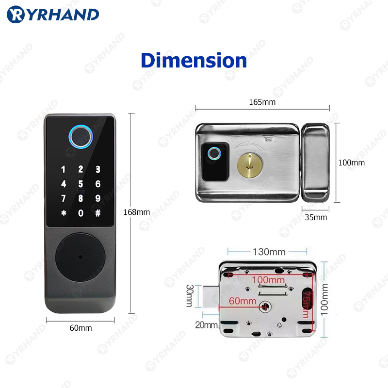 Tuya Smart lock Waterproof Wif - огляд і ціна Home Security Battery